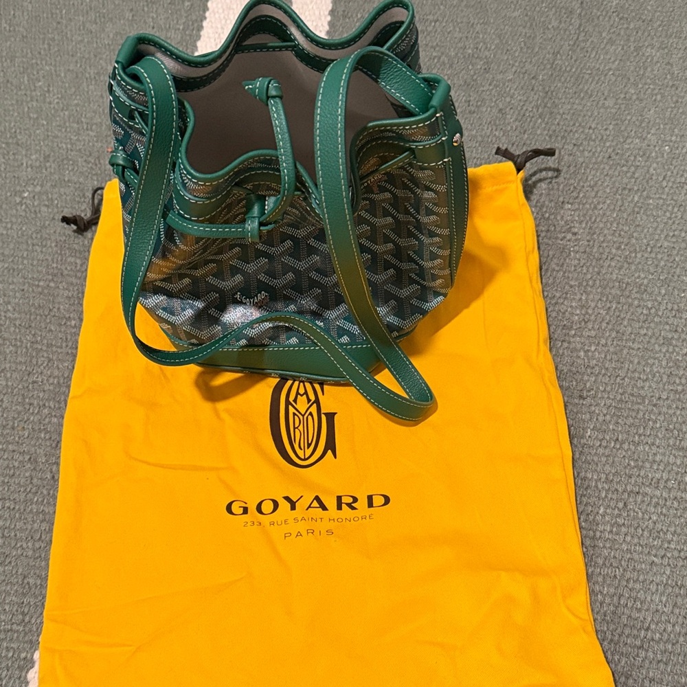 Goyard Emerald Green Bucket Bag